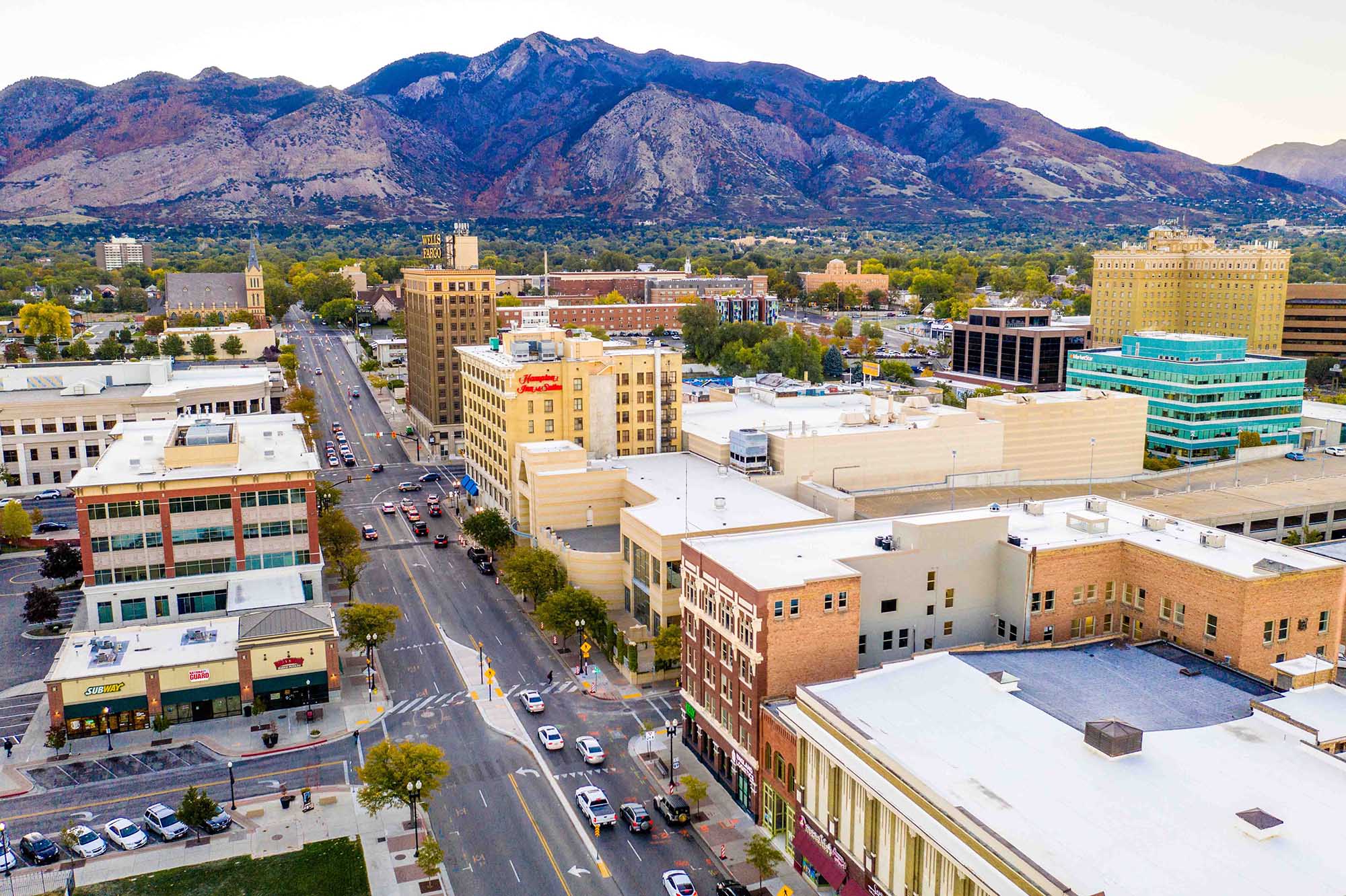 Downtown Ogden Twilight Morning
